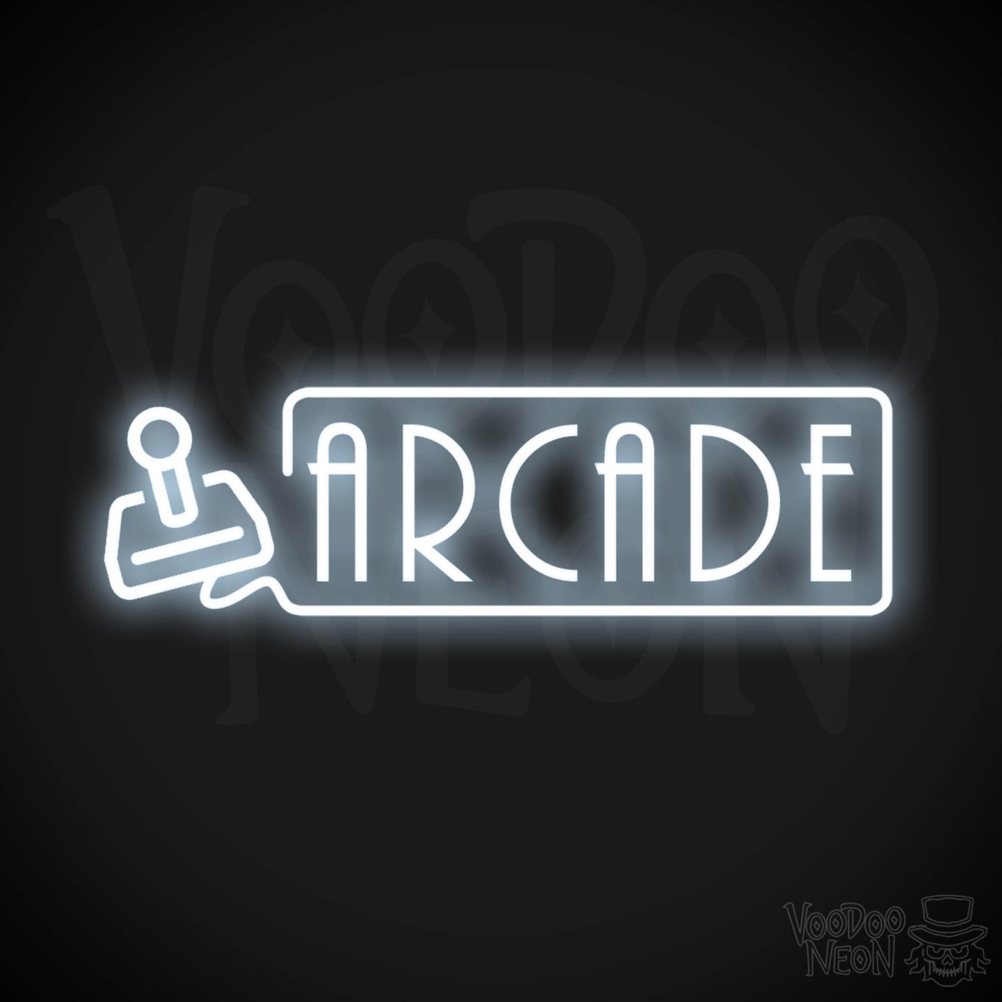 Arcade Neon Sign - Neon Arcade Sign - Neon Wall Art - Color Cool White