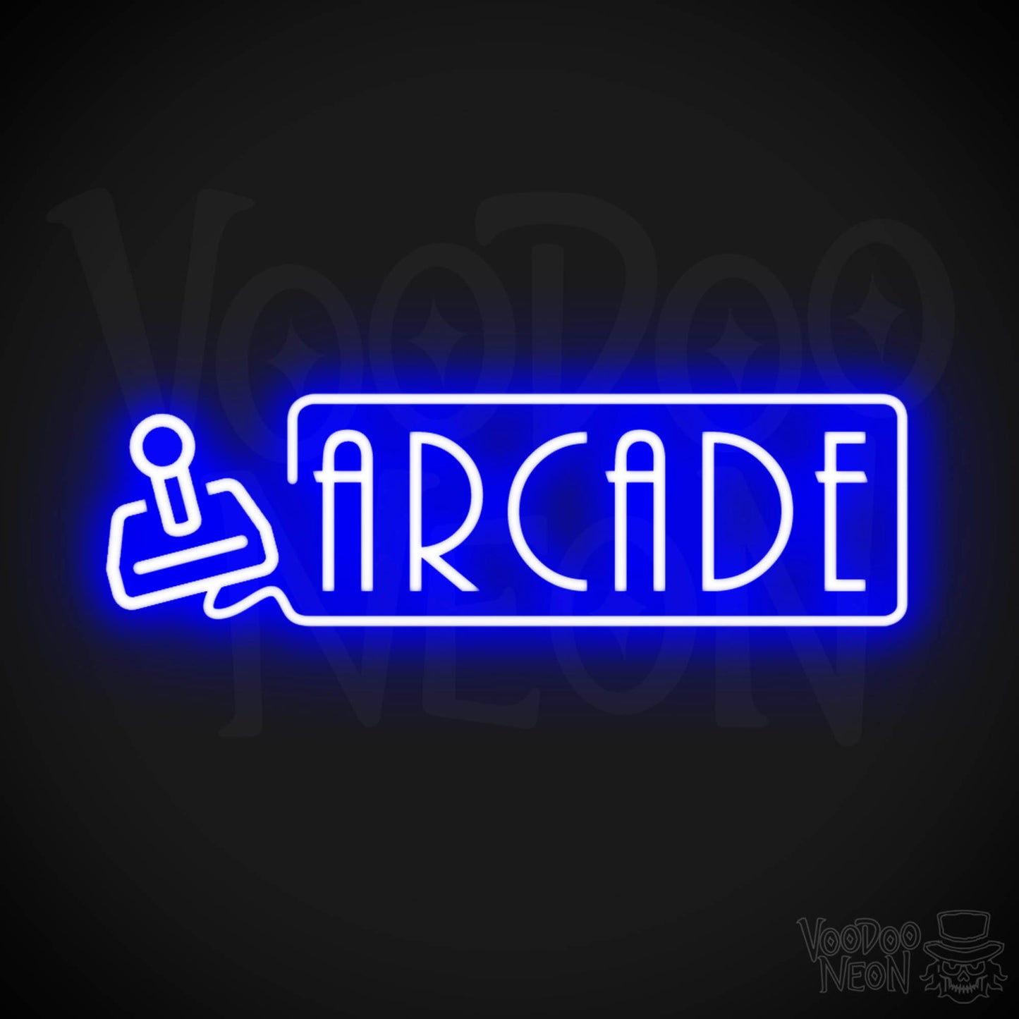 Arcade Neon Sign - Neon Arcade Sign - Neon Wall Art - Color Dark Blue