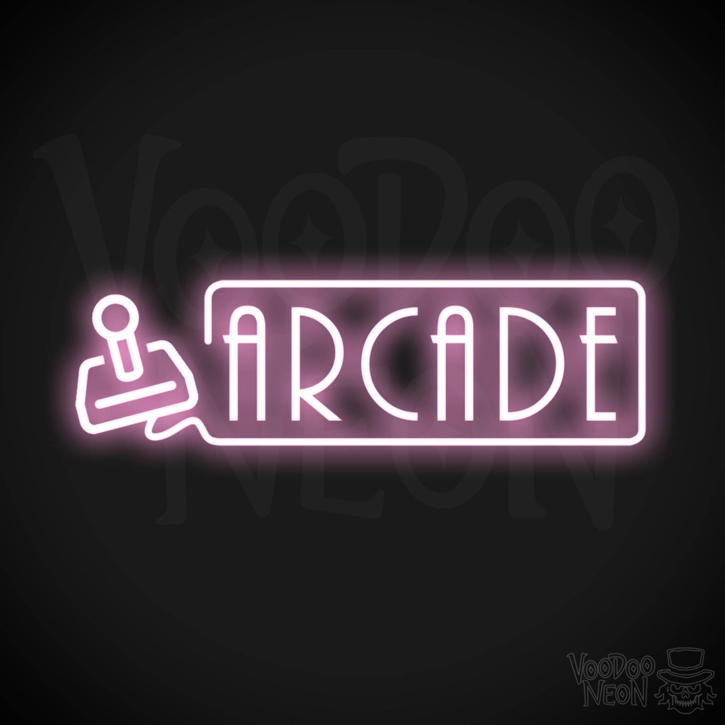 Arcade Neon Sign - Neon Arcade Sign - Neon Wall Art - Color Light Pink