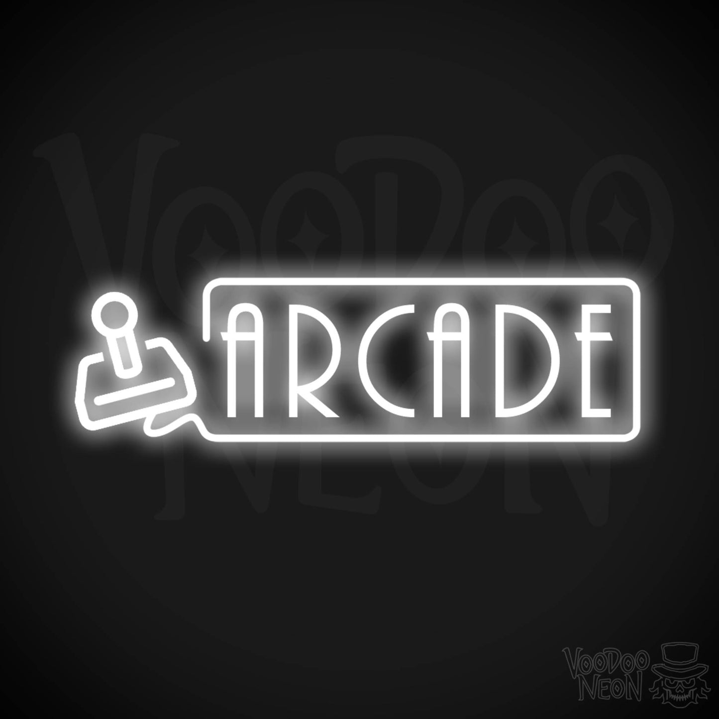 Arcade Neon Sign - Neon Arcade Sign - Neon Wall Art - Color White