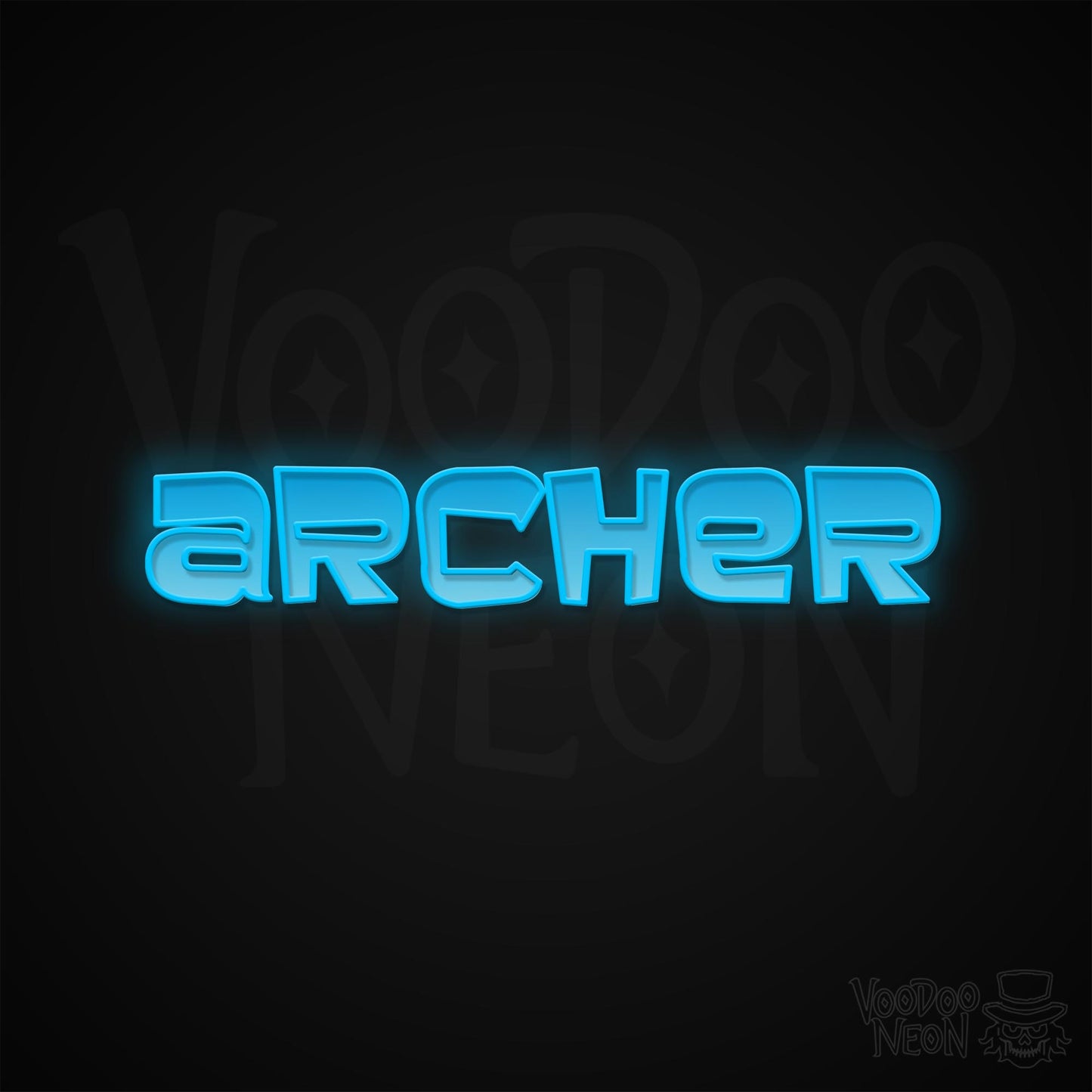 Archer Neon Sign - Multi-Color - Blackwall