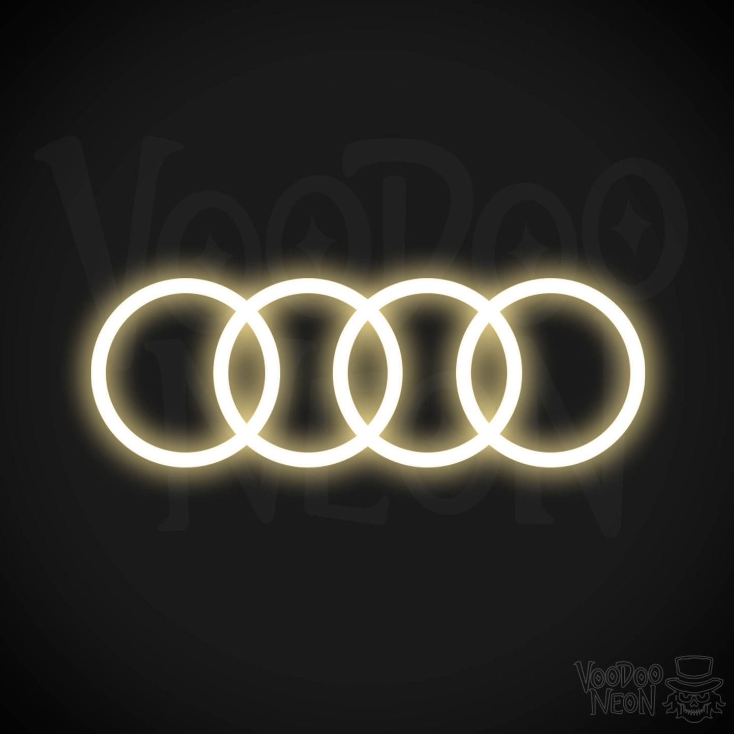 Audi Neon Sign - Neon Audi Sign - Audi Decor - Neon Audi Logo - Color Warm White