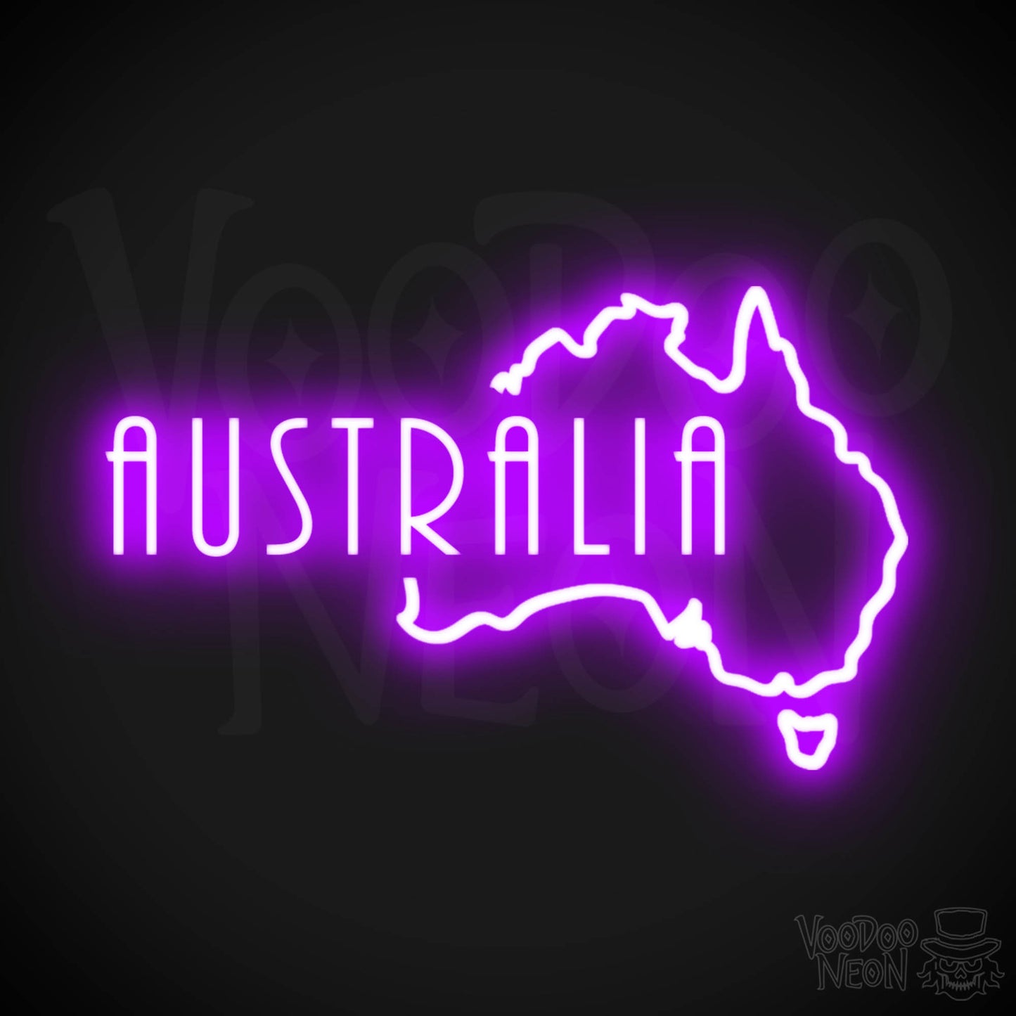 Australia Neon Sign - Neon Australia Sign - Color Purple