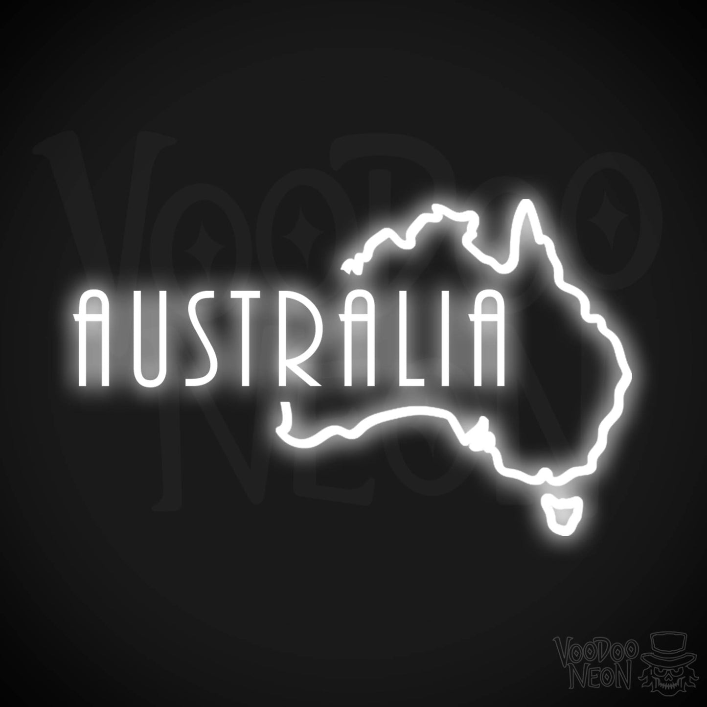 Australia Neon Sign - Neon Australia Sign - Color White