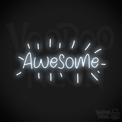Awesome Neon Sign - Cool White