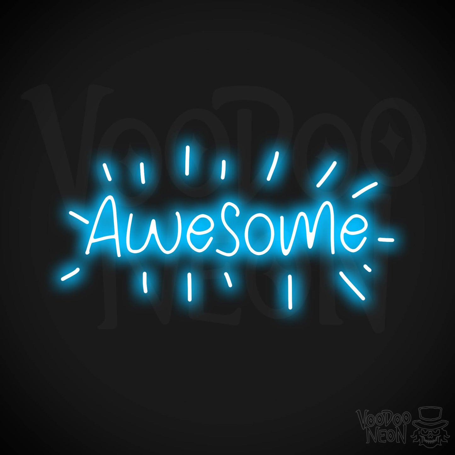 Awesome Neon Sign - Dark Blue