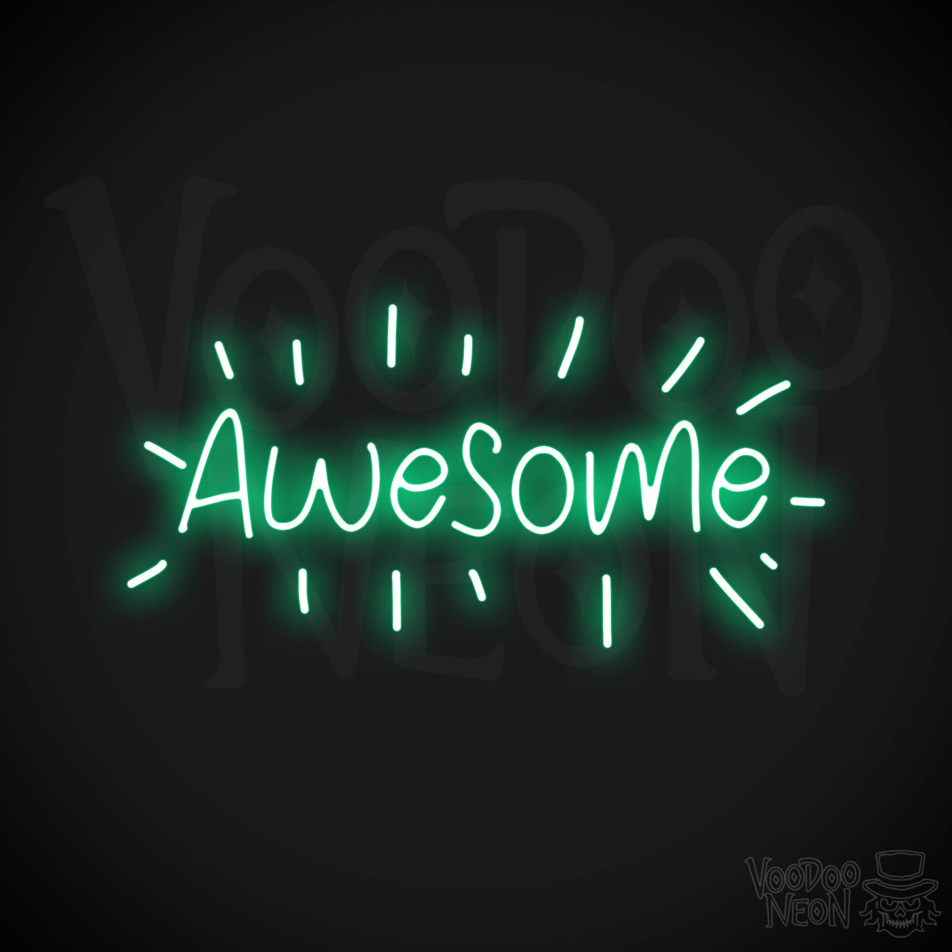 Awesome Neon Sign - Green