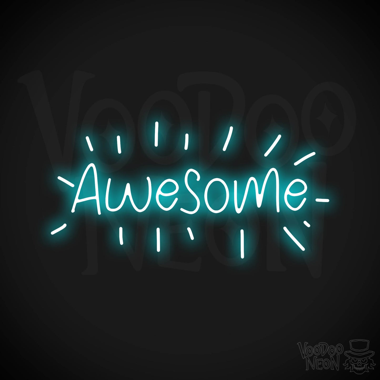 Awesome Neon Sign - Ice Blue