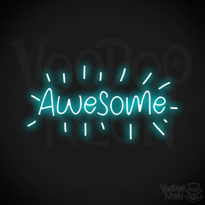 Awesome Neon Sign - Ice Blue