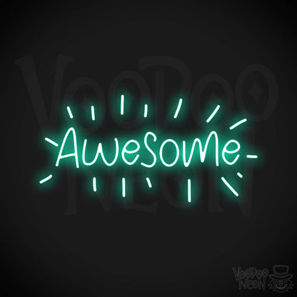 Awesome Neon Sign - Light Green