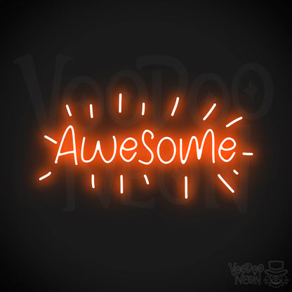 Awesome Neon Sign - Orange
