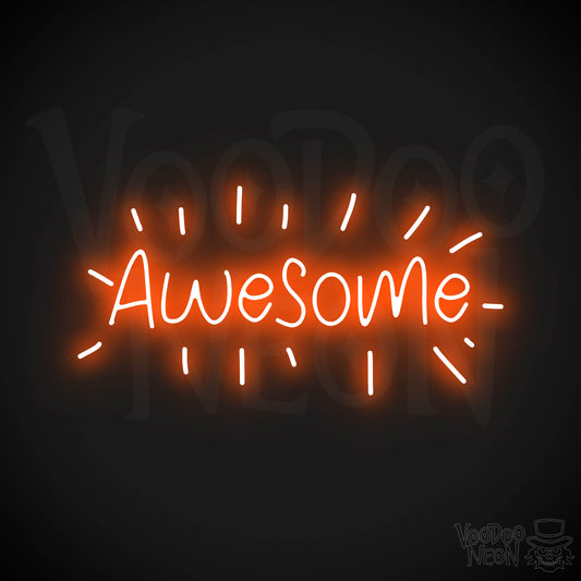 Awesome Neon Sign - Orange
