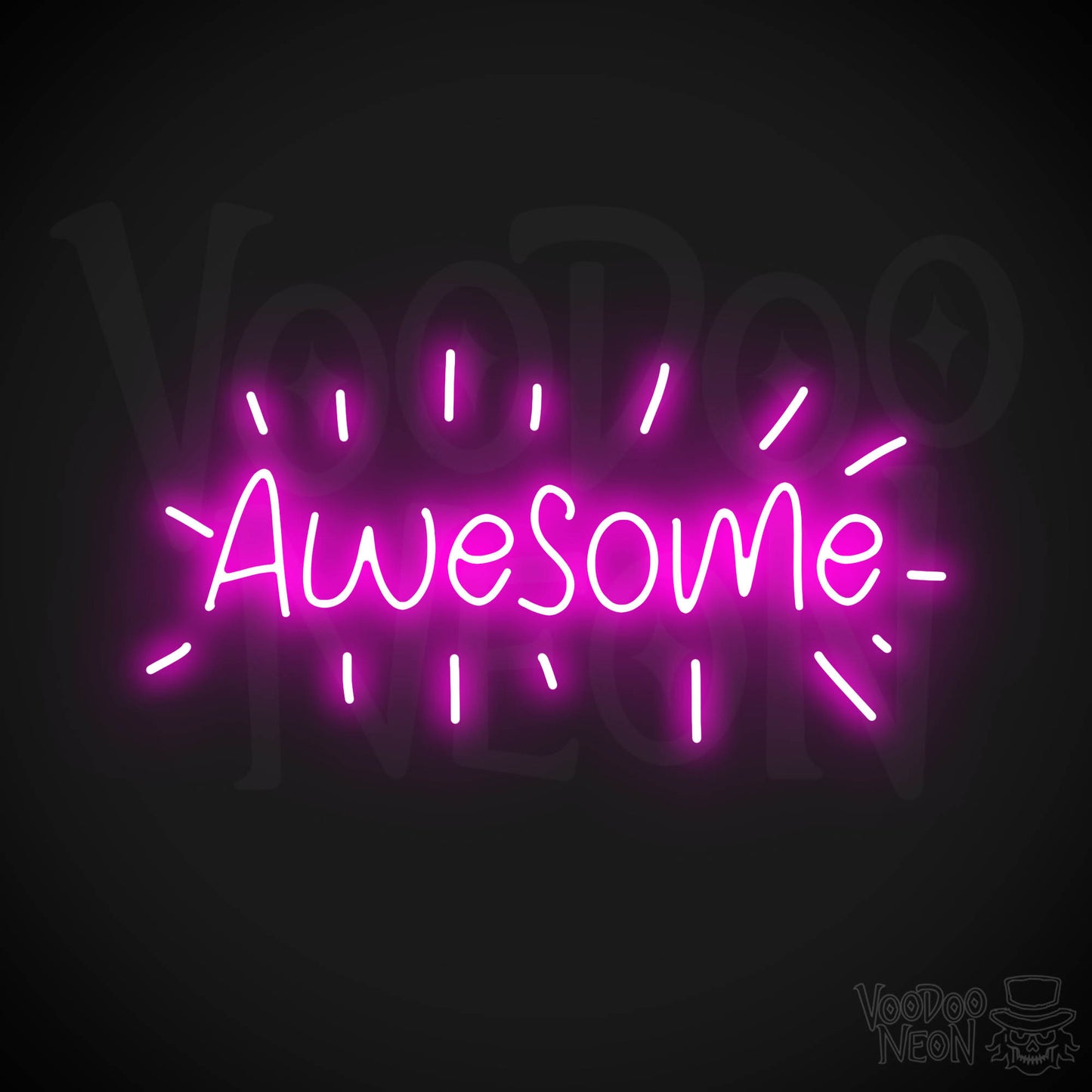 Awesome Neon Sign - Pink