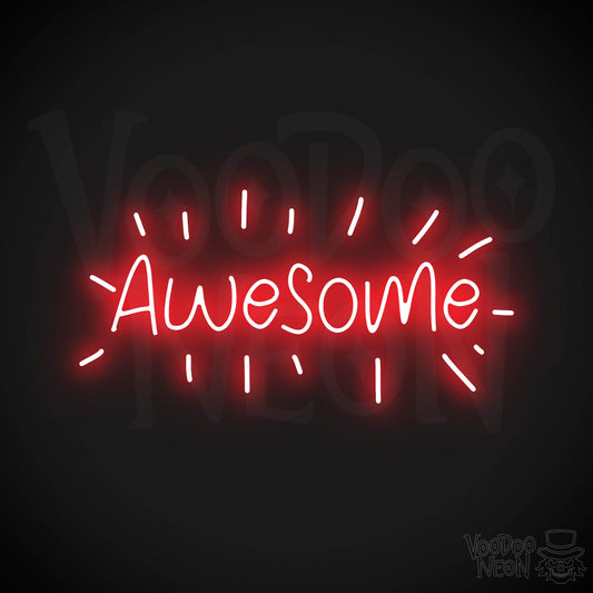 Awesome Neon Sign - Red