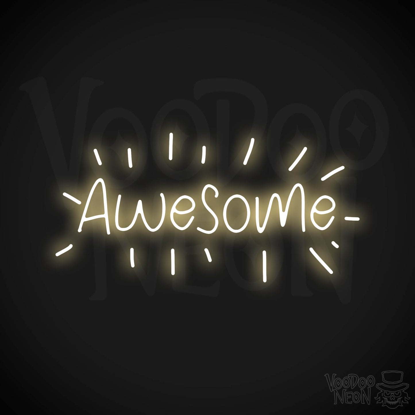 Awesome Neon Sign - Warm White