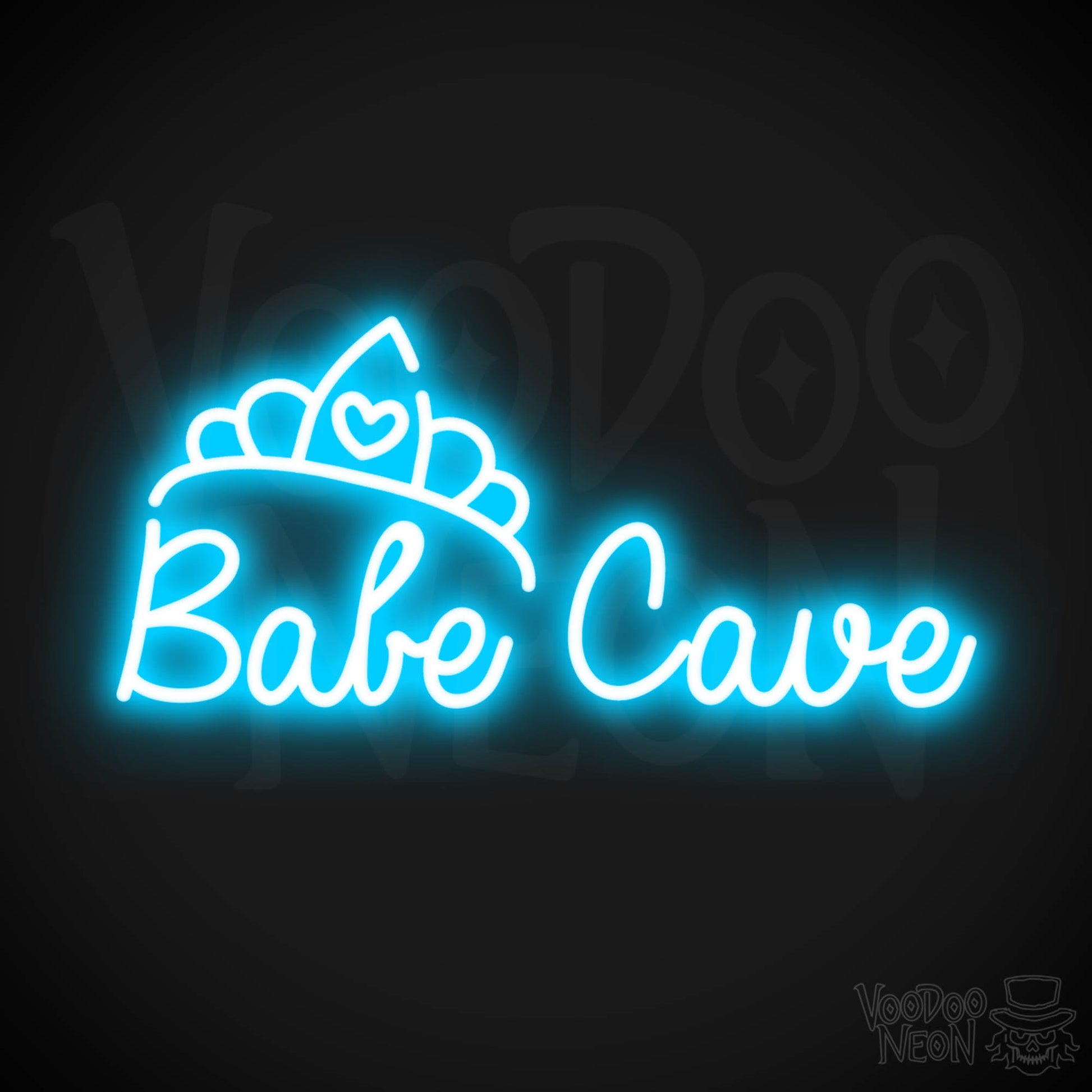 Babe Cave LED Neon - Dark Blue