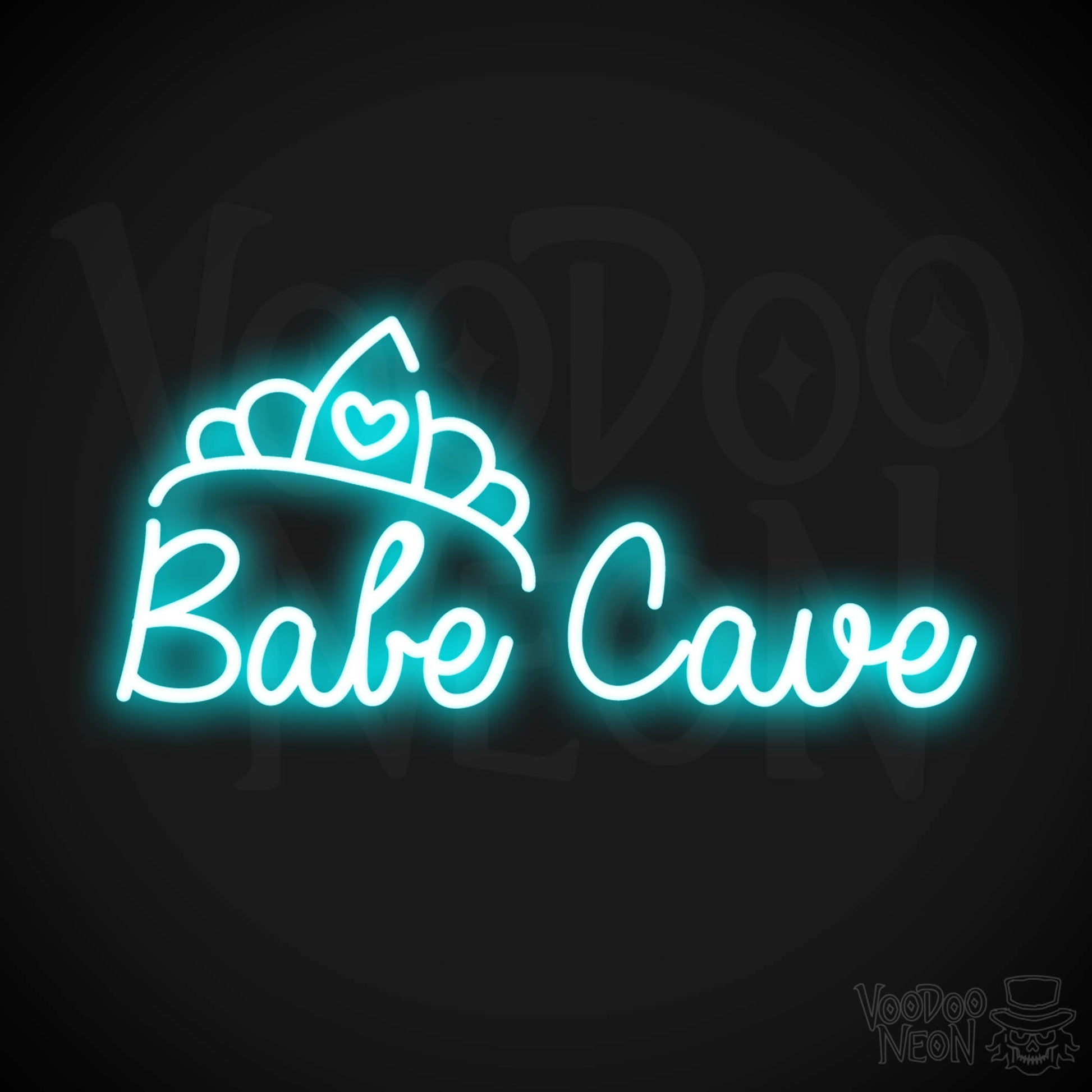 Babe Cave LED Neon - Ice Blue