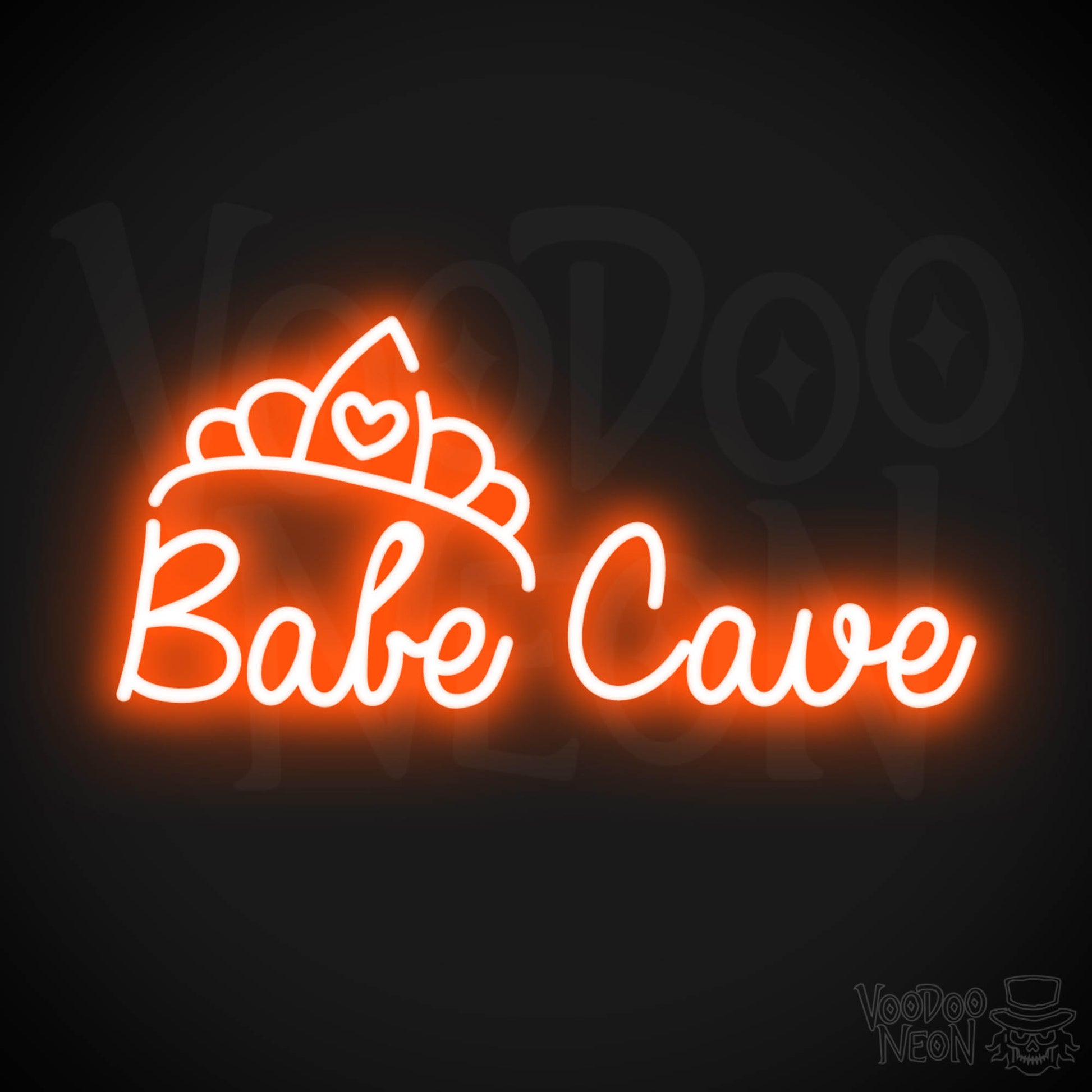 Babe Cave LED Neon - Orange