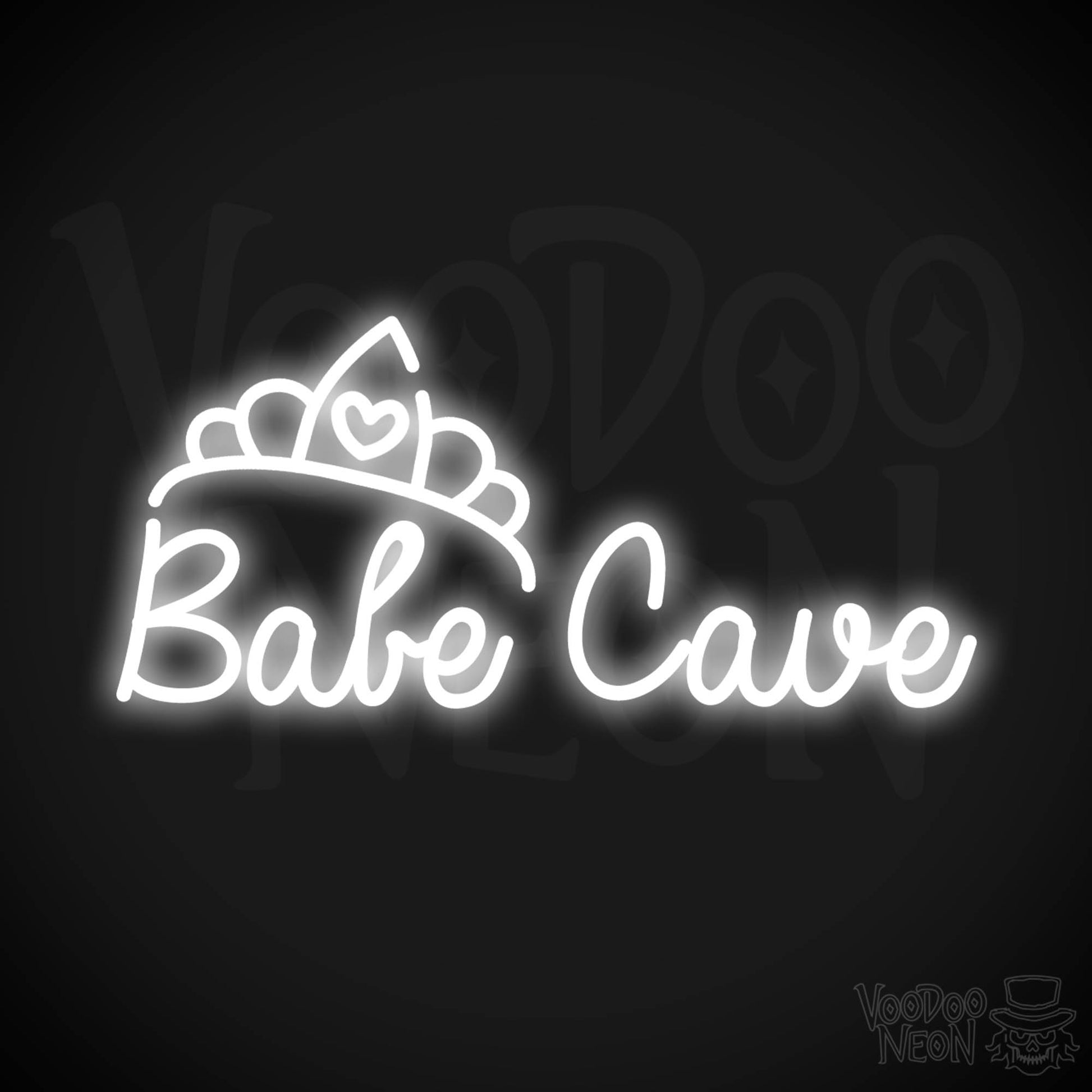 Babe Cave LED Neon - White