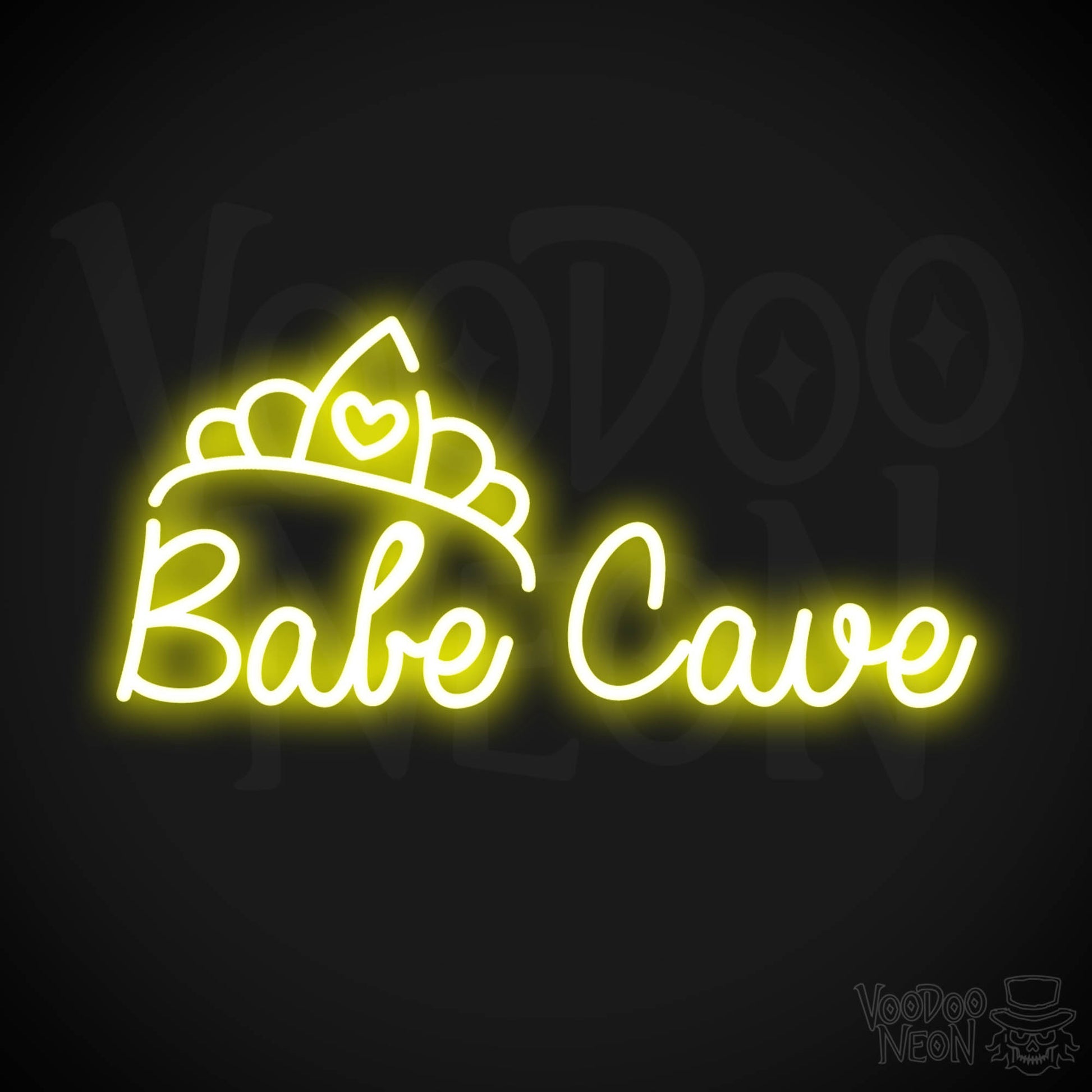 Babe Cave LED Neon - Yellow