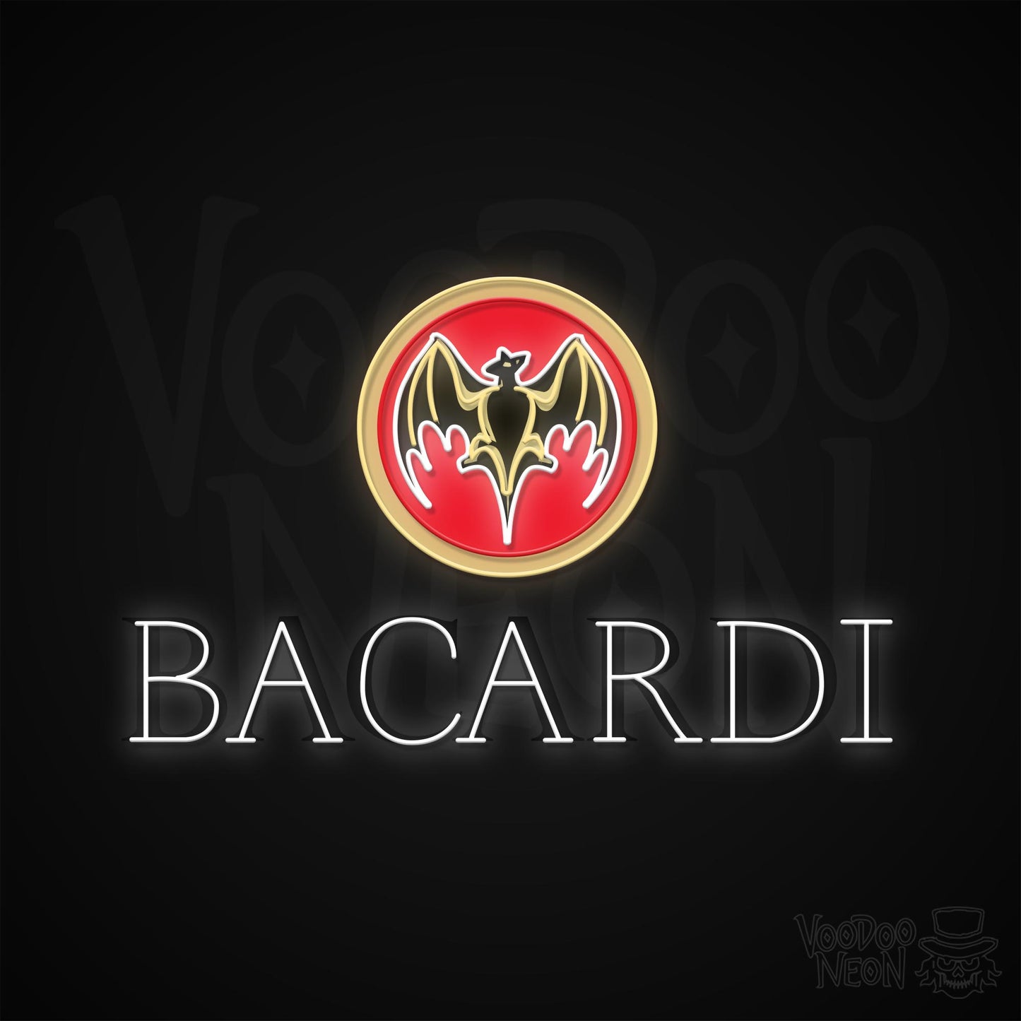 Bacardi Neon Sign - Multi-Color - Blackwall