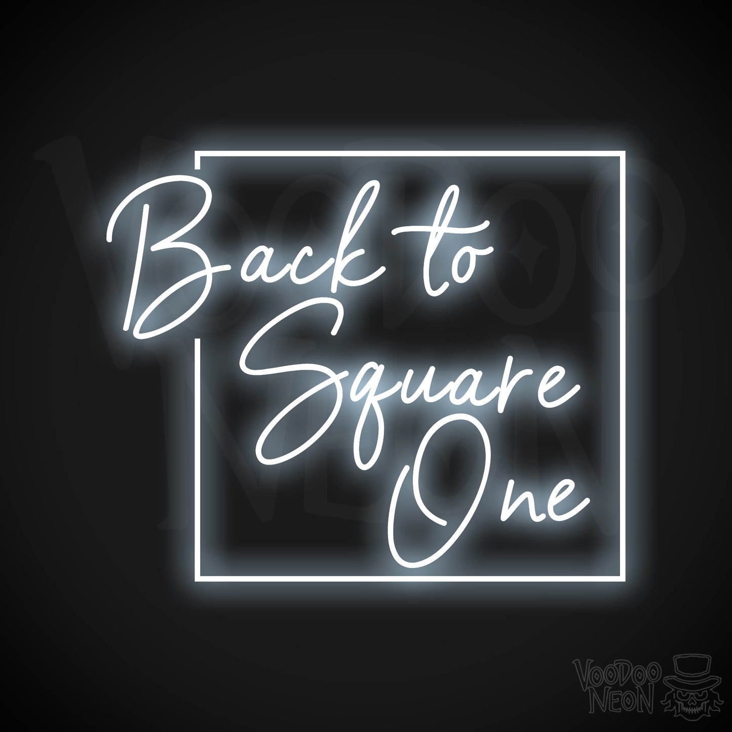 Back To Square One LED Neon - Cool White