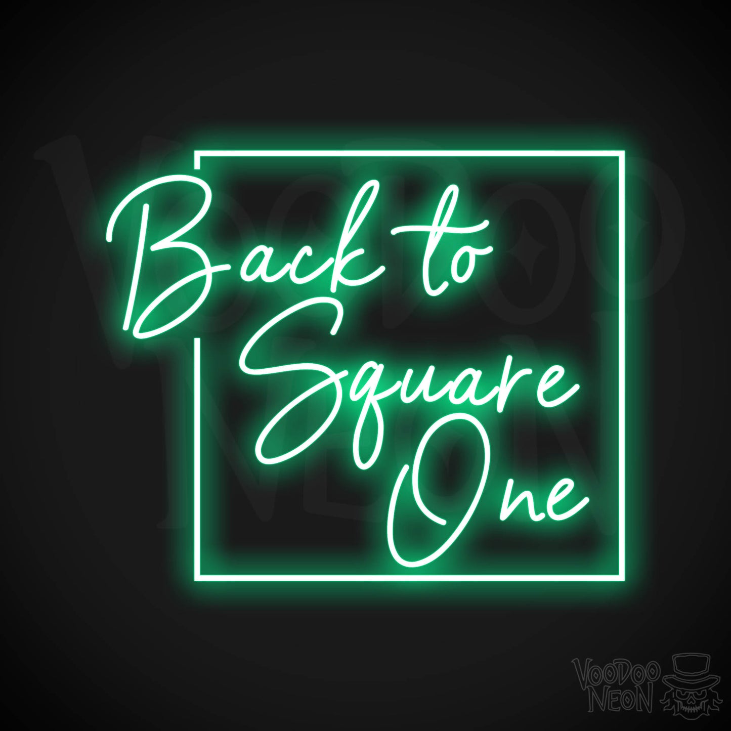 Back To Square One LED Neon - Green