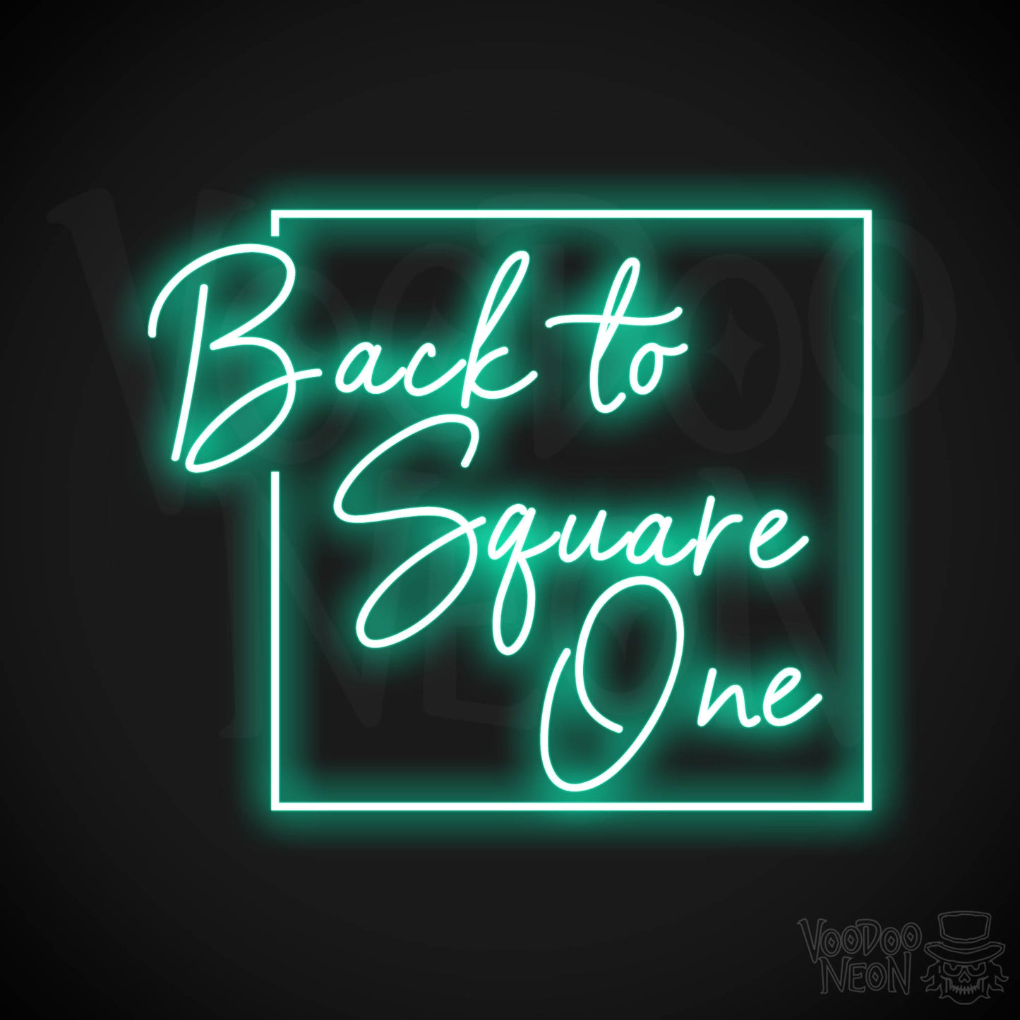Back To Square One LED Neon - Light Green