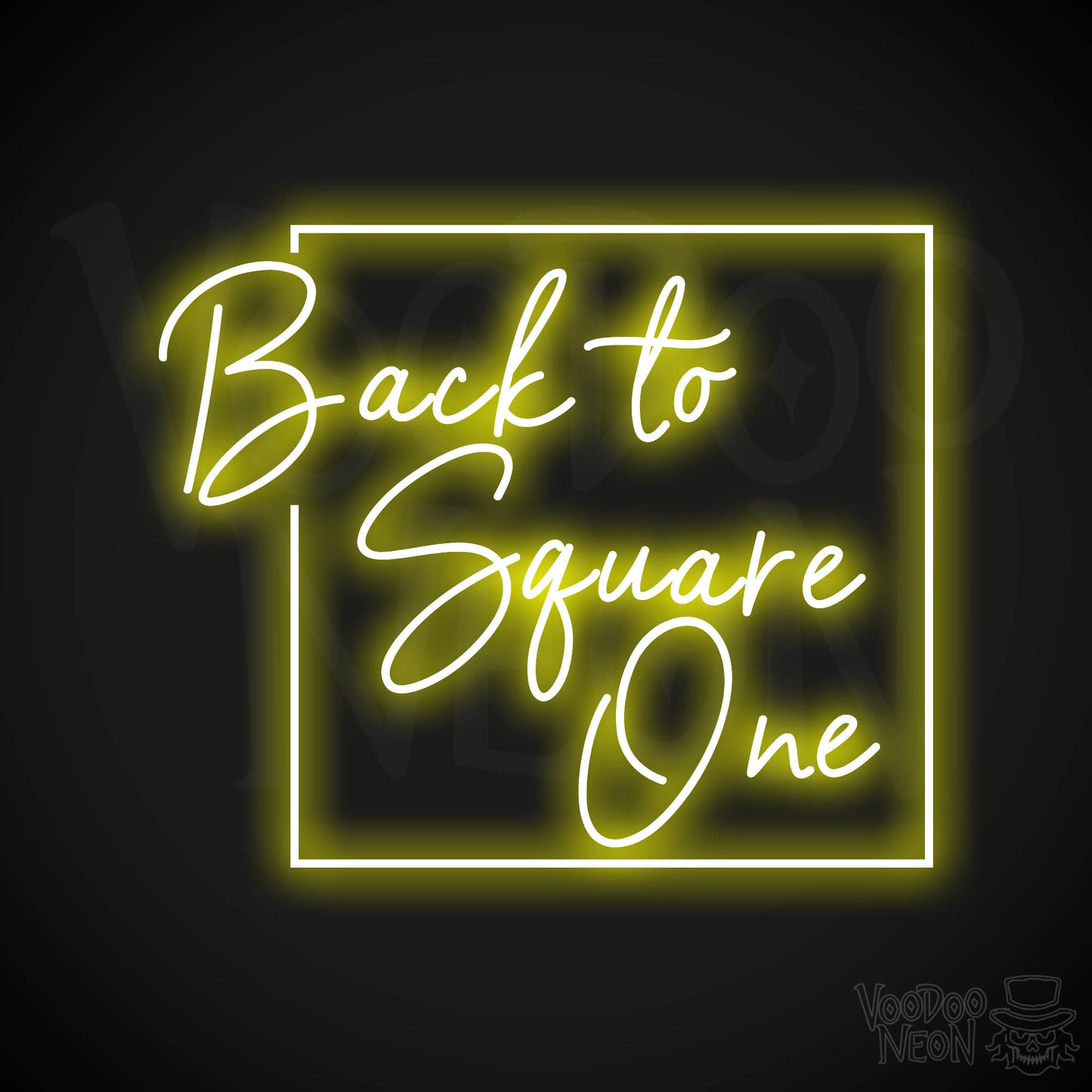 Back To Square One LED Neon - Yellow