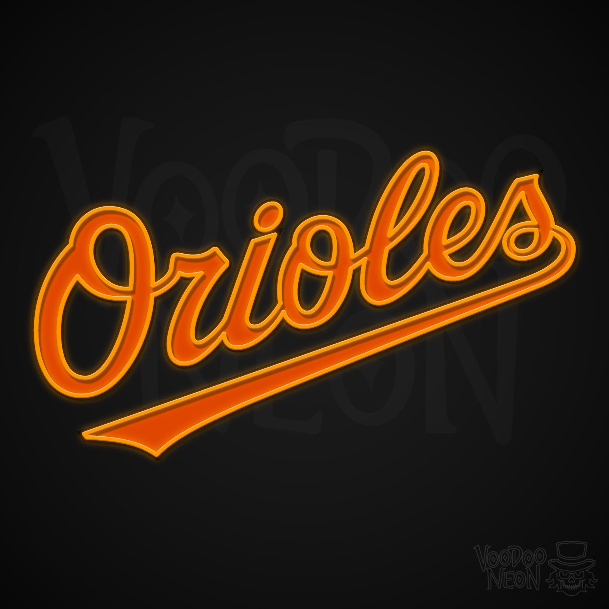 Baltimore Orioles Neon Sign - Baseball Neon Sign