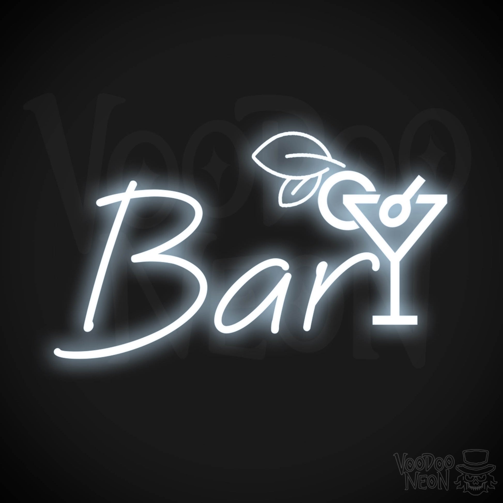Neon Bar Sign - Bar LED Neon Sign - Bar Wall Art - Bar Signs - Color Cool White