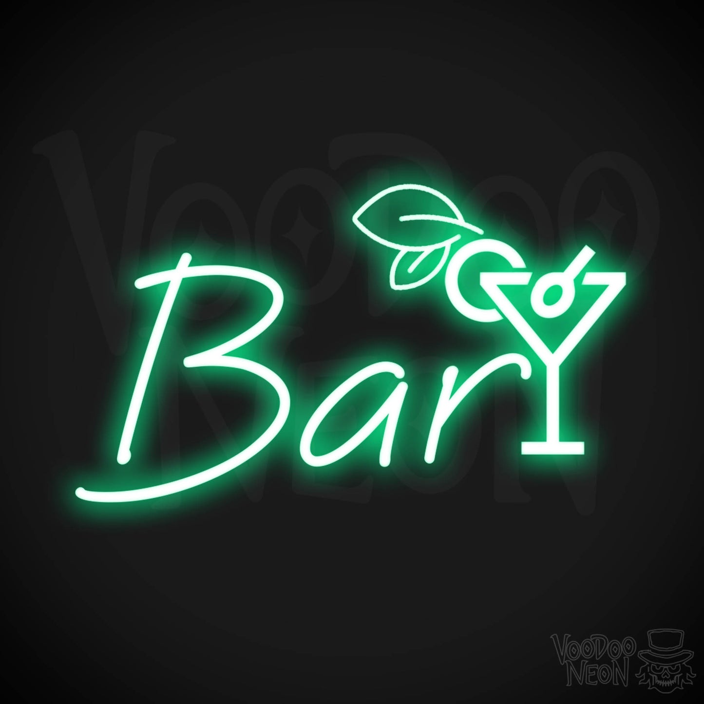 Neon Bar Sign - Bar LED Neon Sign - Bar Wall Art - Bar Signs - Color Green