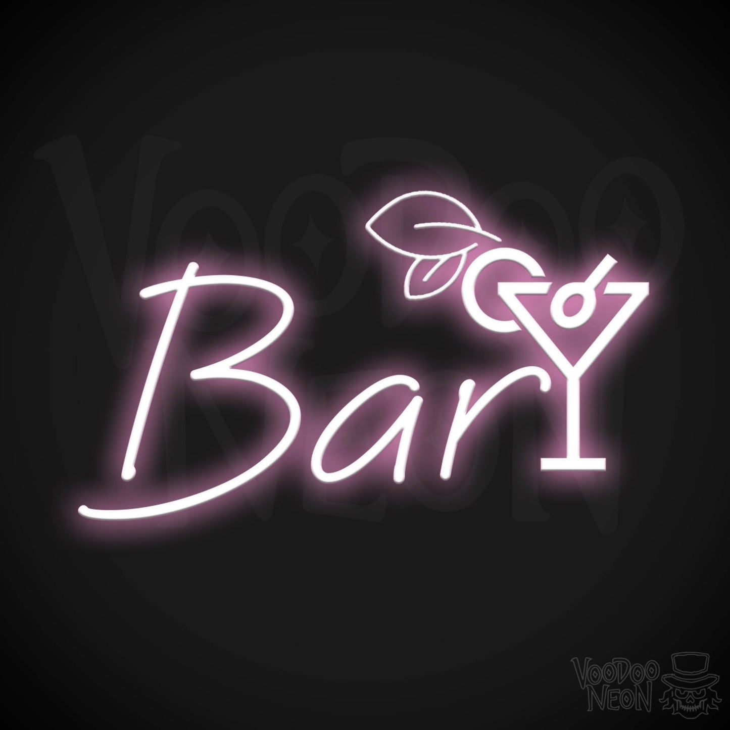 Neon Bar Sign - Bar LED Neon Sign - Bar Wall Art - Bar Signs - Color Light Pink