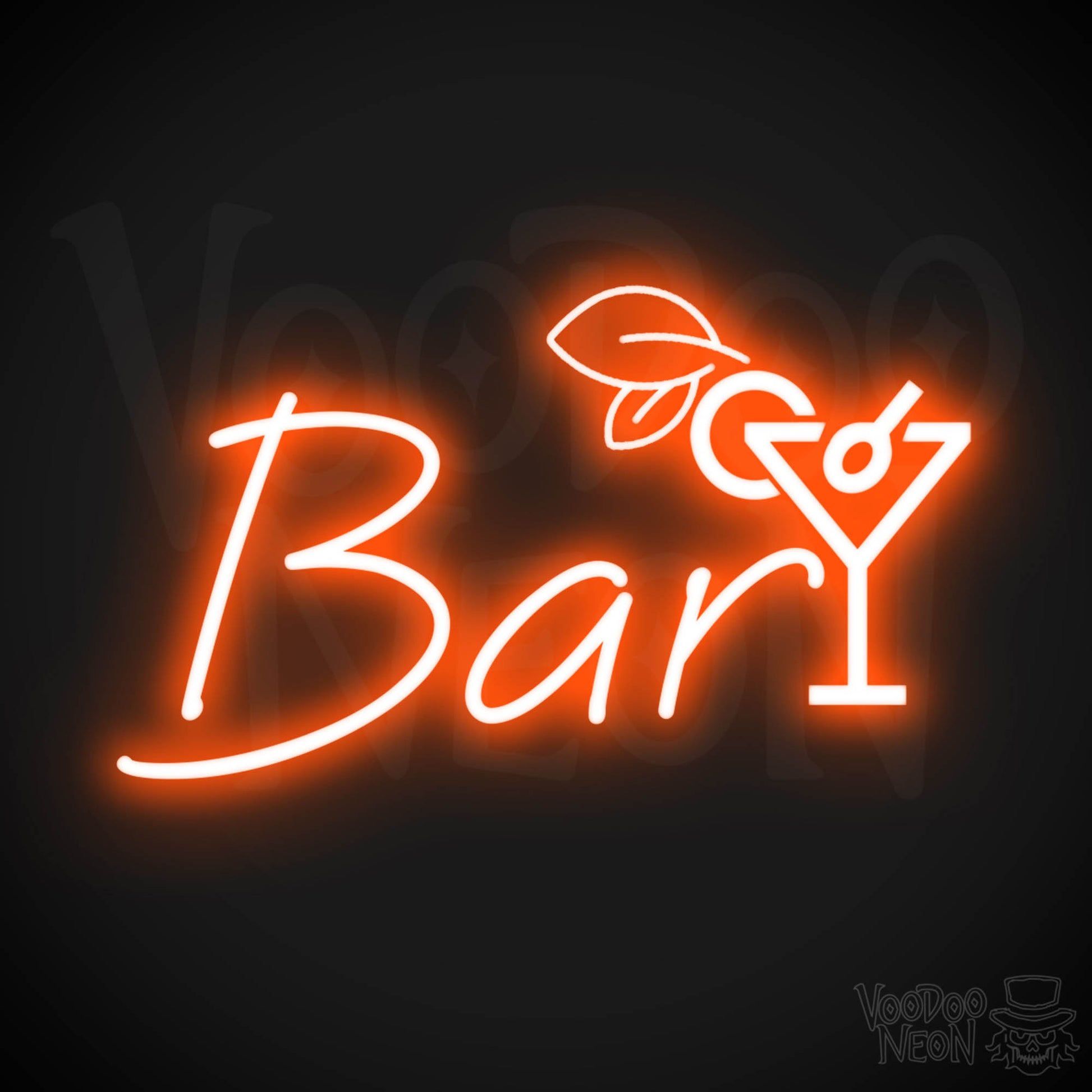 Neon Bar Sign - Bar LED Neon Sign - Bar Wall Art - Bar Signs - Color Orange