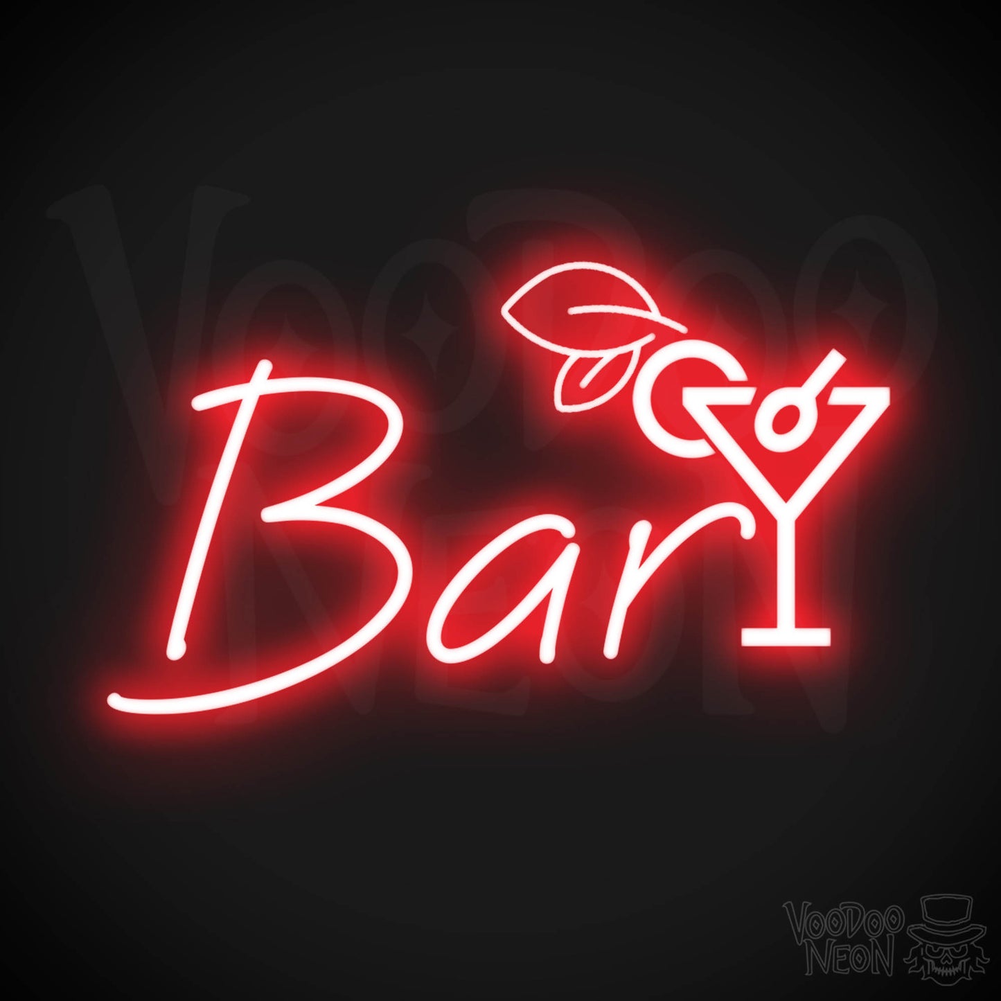 Neon Bar Sign - Bar LED Neon Sign - Bar Wall Art - Bar Signs - Color Red