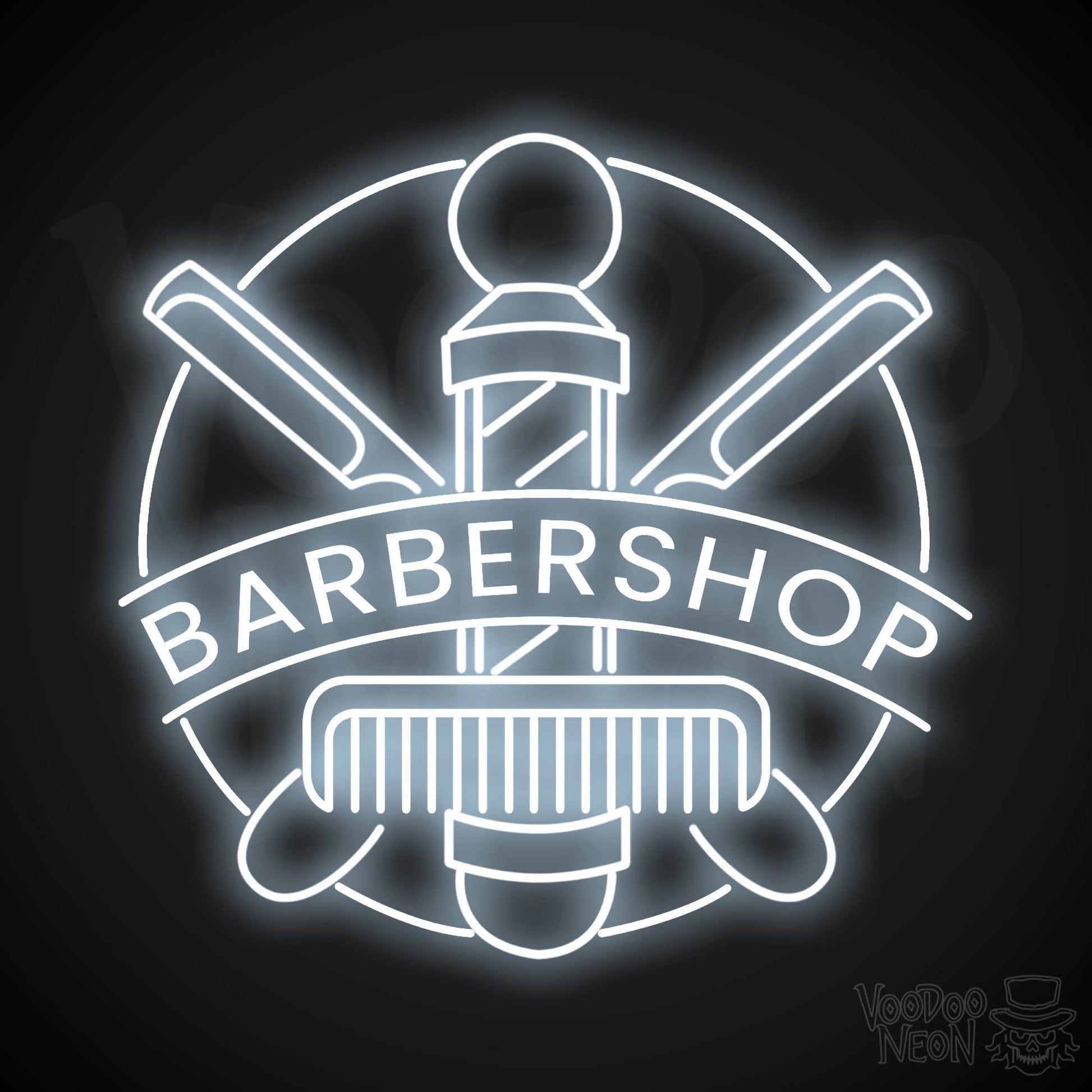 Barber Shop LED Neon - Cool White