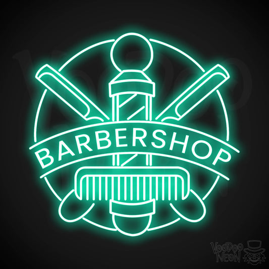 Barber Shop LED Neon - Light Green