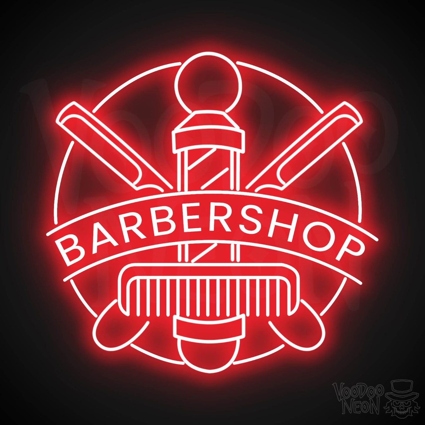 Barber Shop LED Neon - Red