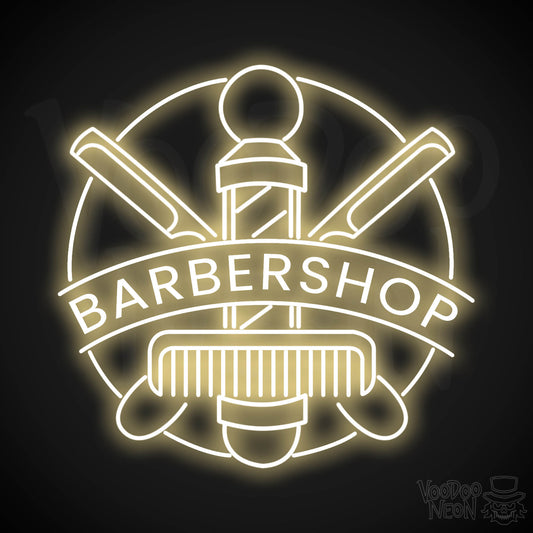 Barber Shop LED Neon - Warm White
