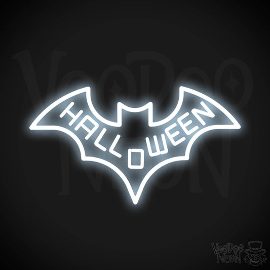 Neon Bat Sign - Bat Neon Sign - Neon Wall Art - Color Cool White