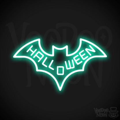Neon Bat Sign - Bat Neon Sign - Neon Wall Art - Color Light Green