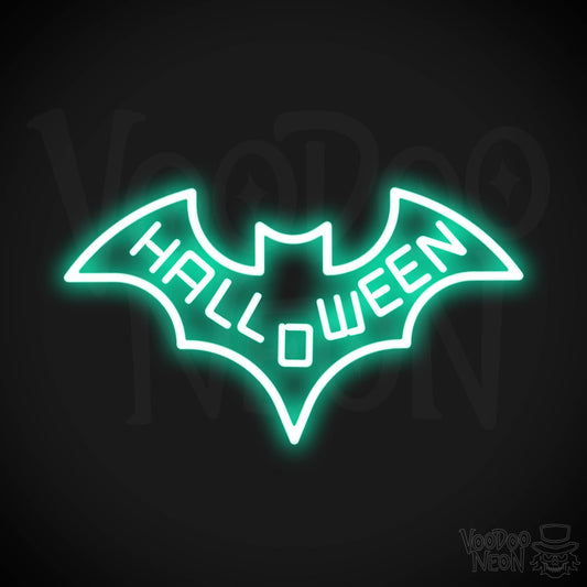 Neon Bat Sign - Bat Neon Sign - Neon Wall Art - Color Light Green