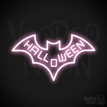 Neon Bat Sign - Bat Neon Sign - Neon Wall Art - Color Light Pink