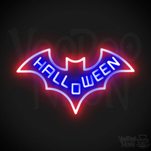 Neon Bat Sign - Bat Neon Sign - Neon Wall Art - Color Multi-Color