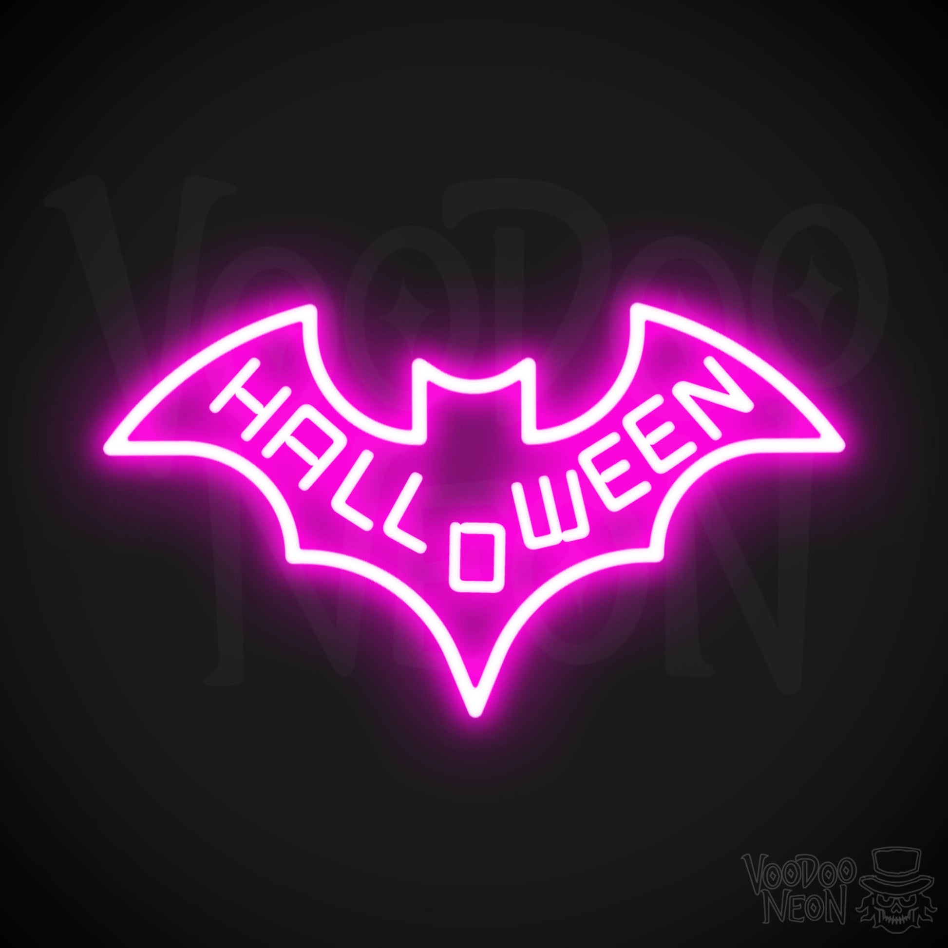 Neon Bat Sign - Bat Neon Sign - Neon Wall Art - Color Pink