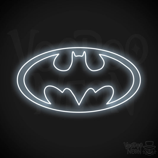 Batman Neon Sign - Batman Sign - Batman Light - Batman Symbol Wall Art - LED Sign - Color Cool White