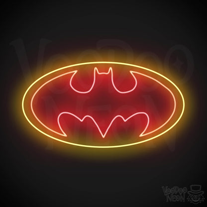 Batman Neon Sign - Batman Sign - Batman Light - Batman Symbol Wall Art - LED Sign - Color Multi-Color