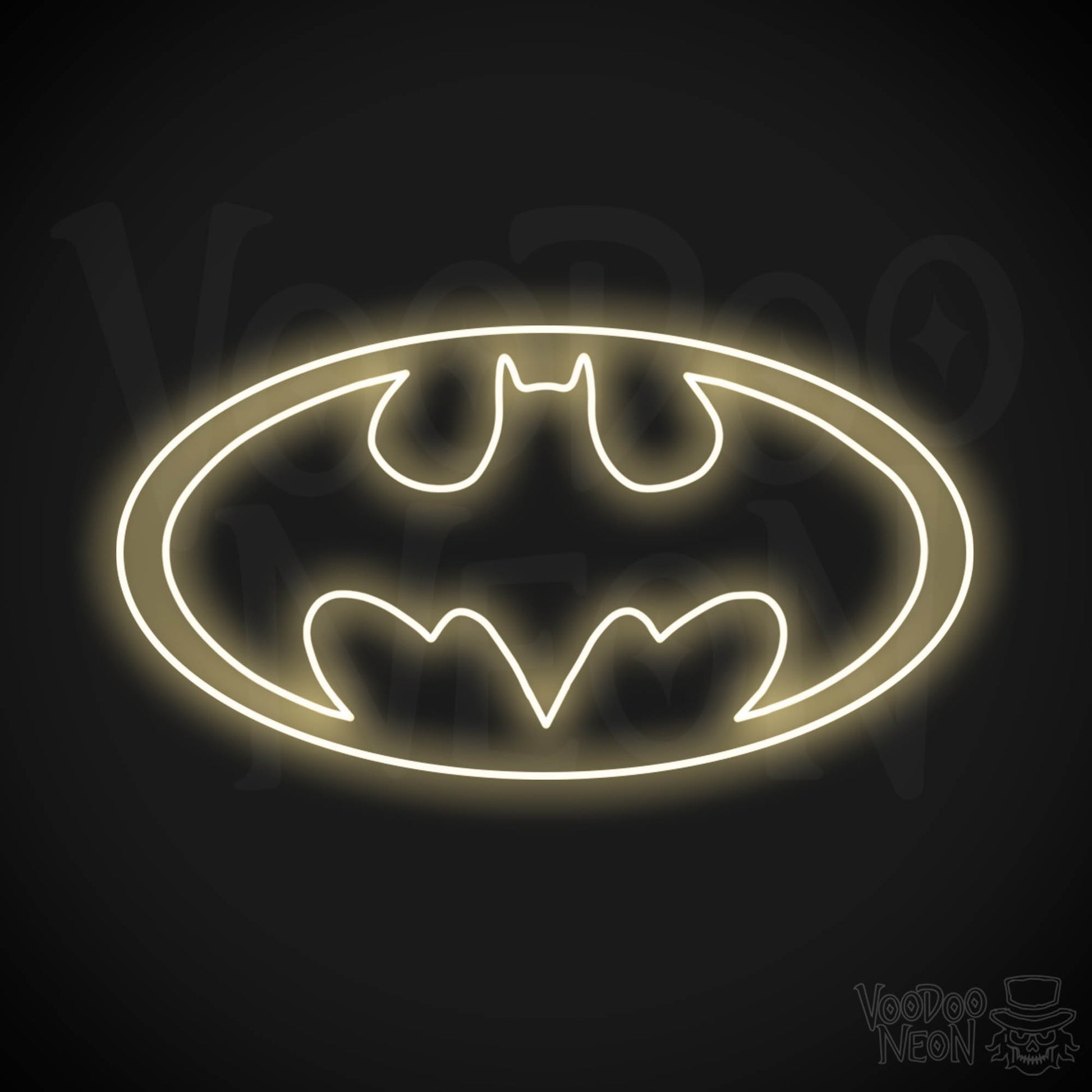 Batman Neon Sign - Batman Sign - Batman Light - Batman Symbol Wall Art - LED Sign - Color Warm White
