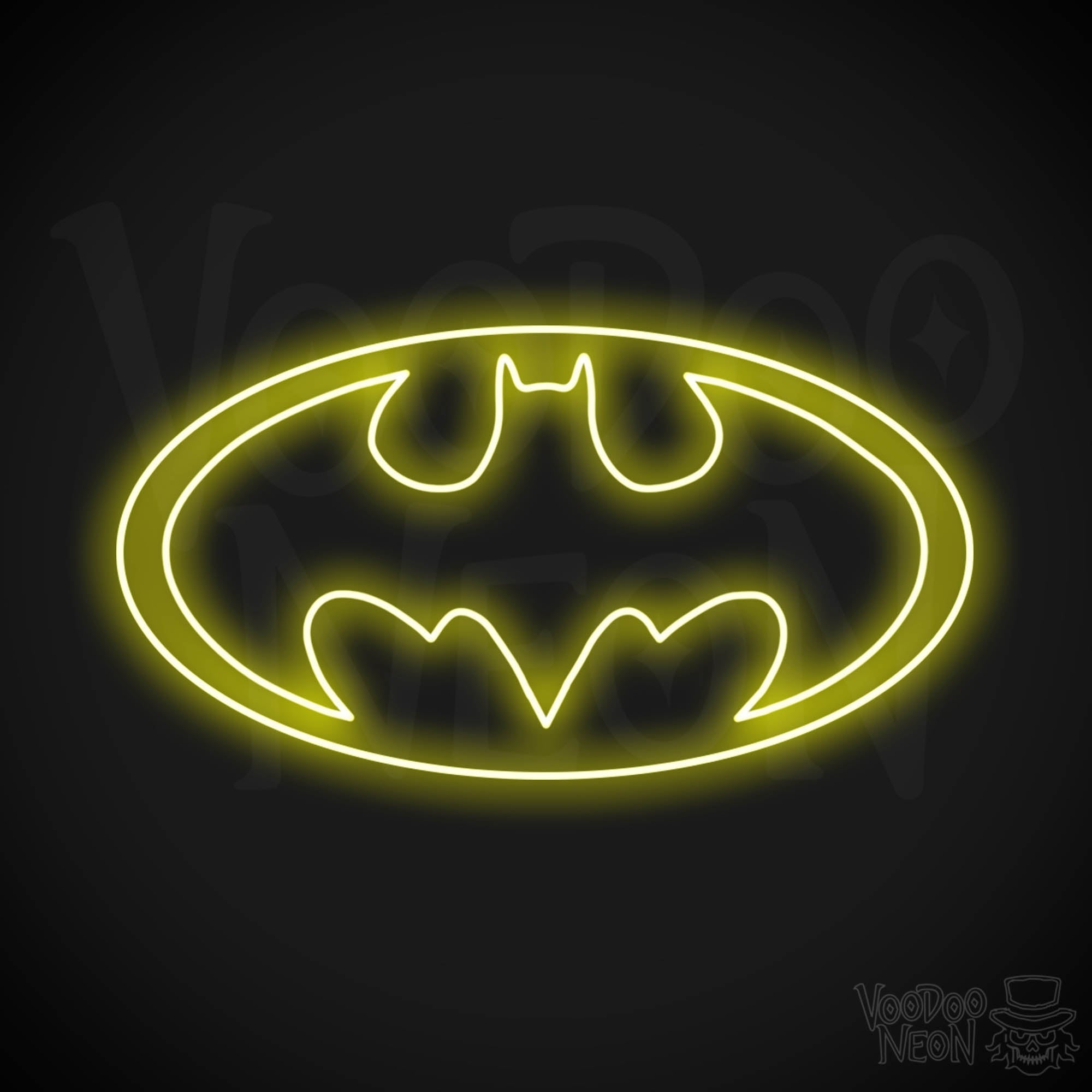 Hand made glow in the dark deals batman symbol