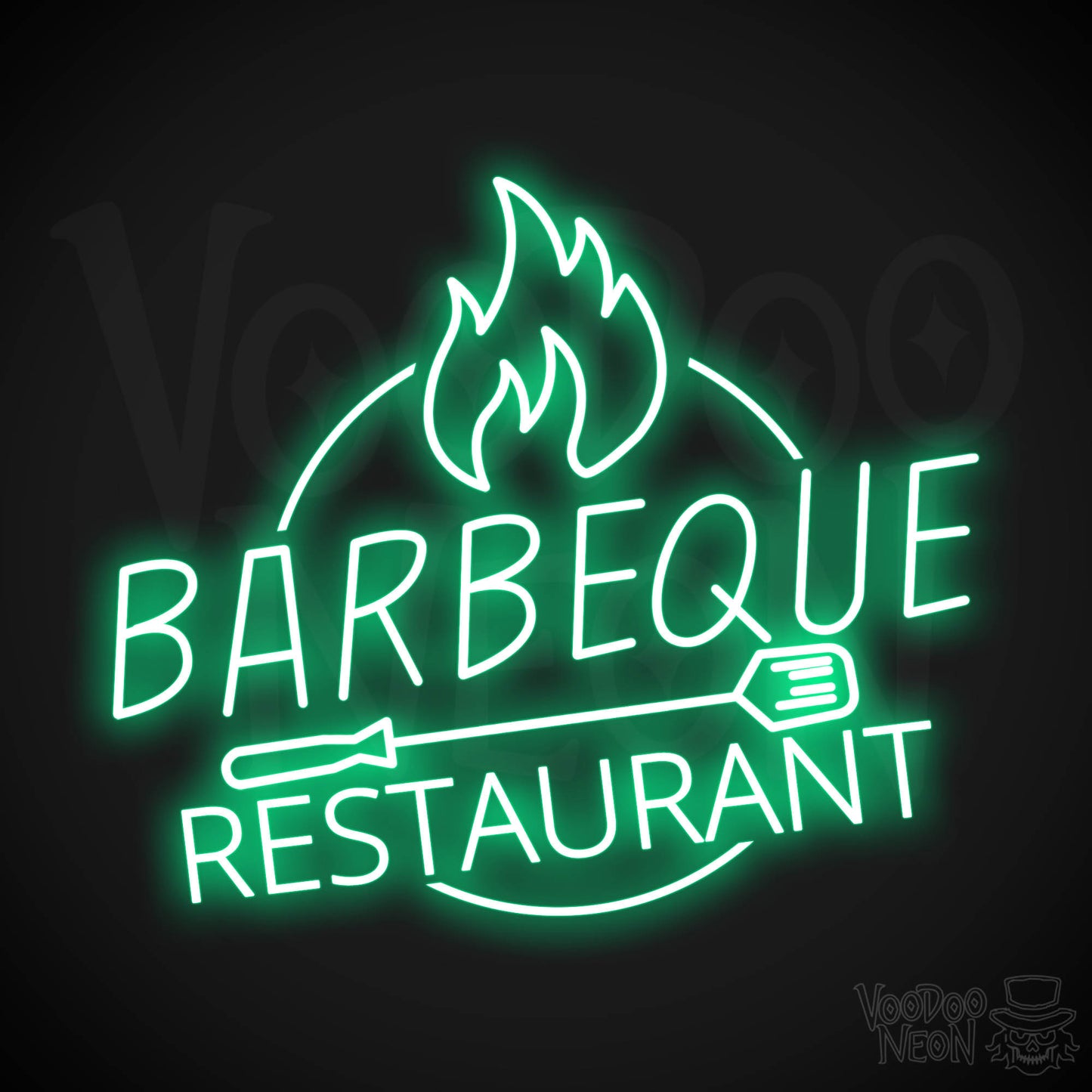 BBQ Restaurant LED Neon - Green